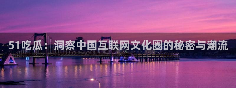51吃瓜：洞察中国互联网文化圈的秘密与潮流